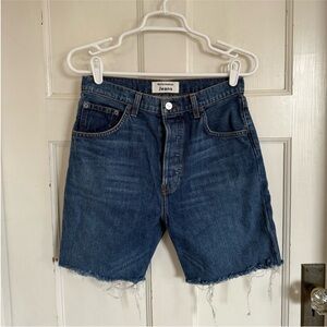 Reformation Cynthia denim shorts size 28.